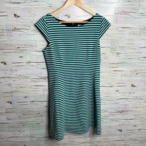 Lilly Pulitzer Briella Dress Aqua Navy Stripe size large